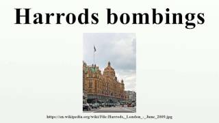Harrods bombings