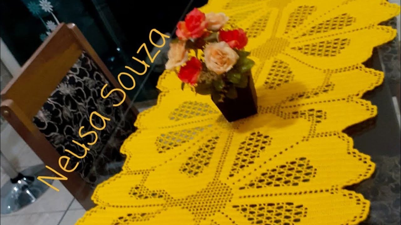 Todos Feitos por mim na minha cor favorita no Crochê filet 😍 💛