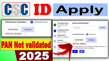 CSC Registration PAN Not validated Problem || CSC Registraction PAN Not validated || #2025 #CSC_Reg