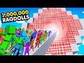 1,000,000 RAGDOLLS vs IMPOSSIBLE LASER DROPPER (Fun With Ragdolls: The Game Funny Gameplay)