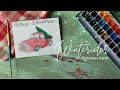 Christmas Card Ideas | Red Truck with Christmas Tree