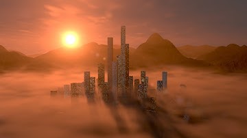 Blender City Generator and Sunrise Tutorial Series Preview- Blender 2.93 Geometry Nodes