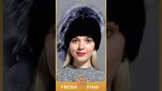 Famous winter hat mink women knitted fox fur pompom warm cap floral fashionable fluffy elegant female ge... Net Worth