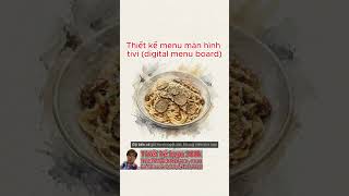 Thiết kế menu màn hình tivi (digital menu board)