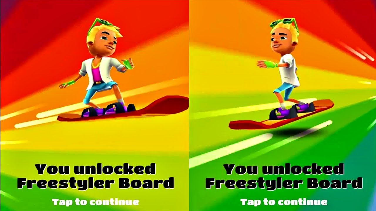 Tricky surfing on the Chrome board!!! : r/subwaysurfers