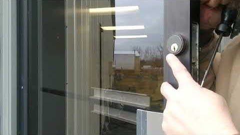 CHANGING THE LOCK ON A STOREFRONT DOOR