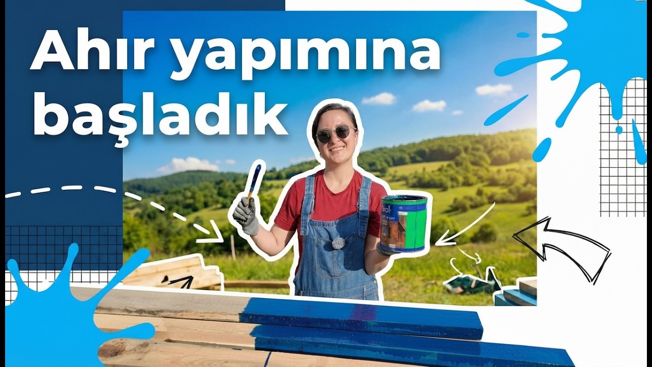 Yeni Ağılımızı Yapmaya Başladık! Koyun ve Tavuklar İçin Ahır İnşası