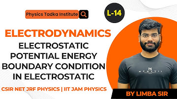 electromagnetic theory| boundary conditions in electrostatic| potential energy| csir net jrf physics