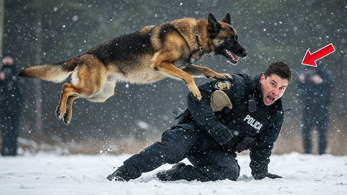 During a Memorial Ceremony, the Dog Does Something Unexpected in Front of  All the Officers! - YouTube