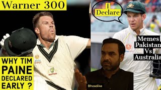 DAVID WARNER 335* 😲 | Why Tim Paine Declared Innings |Best Memes 2019