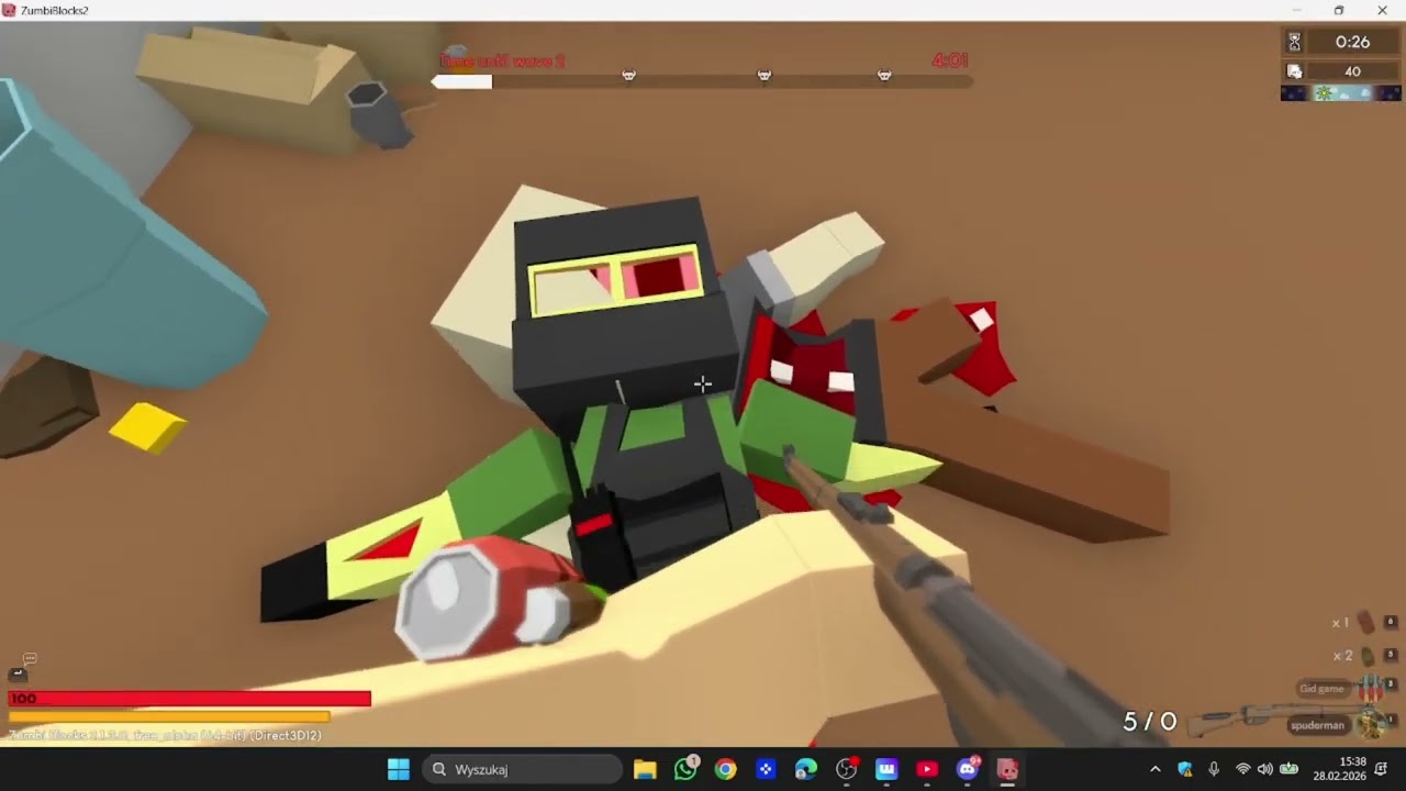 zumbi blocks krótki gameplay (seria jest)