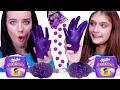 ASMR Purple Food Jelly Hands, Grape Tok Tok Jelly, Sour Candy | Eating Mukbang 먹방