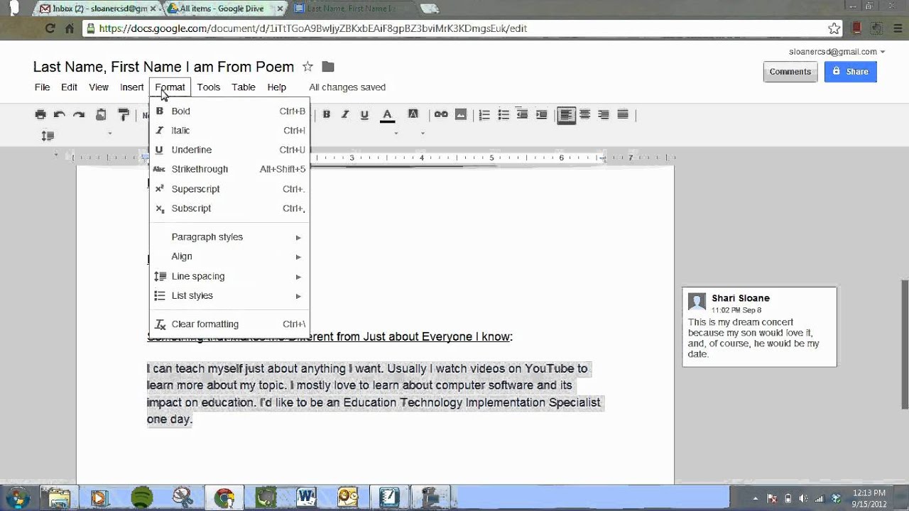 Google Docs 4 - YouTube