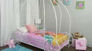 Metal Twin Carriage Bed You, Twin Size Princess Carriage Bed