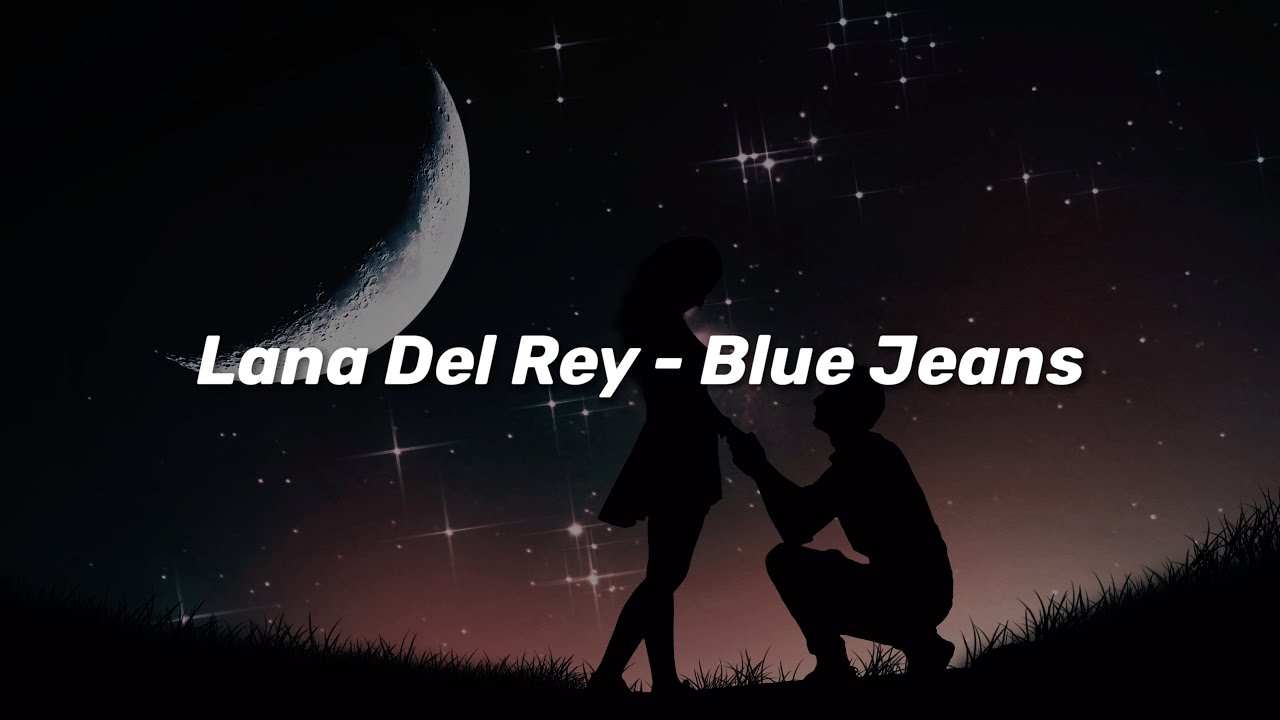 Lana Del Rey Blue Jeans Script Heart Song Lyric Wall Art Print - Song Lyric  Designs