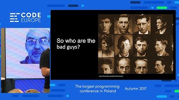 Cybercrime and the Developer  - lecture by Steve Poole  - Code Europe Autumn 2017