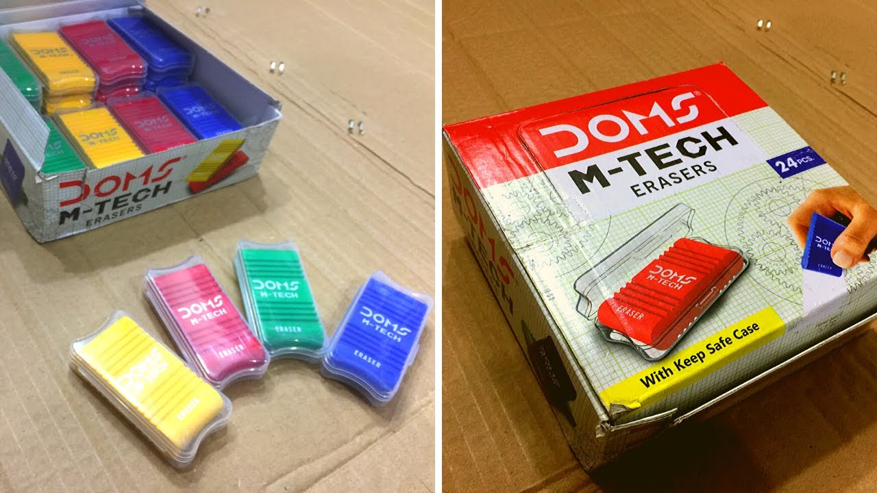 Unboxing and Review of DOMS M TECH Eraser YouTube