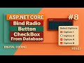 Bind Radio Button & CheckBox from DB in ASP.NET Core MVC 6/7/8 using Model | Dynamic Form Controls