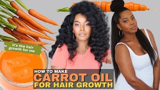 How To Make Carrot Oil For Amazing Hair Growth | Natural Hair | Melissa Denise
