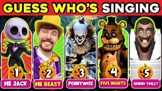 Can You Guess Who Is Singing Halloween Edition 🎃 The Prince Family,FamousTubeFamily,Ninja Kidz Tv,