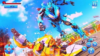 New US Police Transform Robot Car Unicorn Flying Horse Android Gameplay by Games Zone screenshot 3