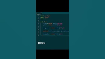 MOUSE MOVING Bot In Python!! #python #coding #programming #shorts