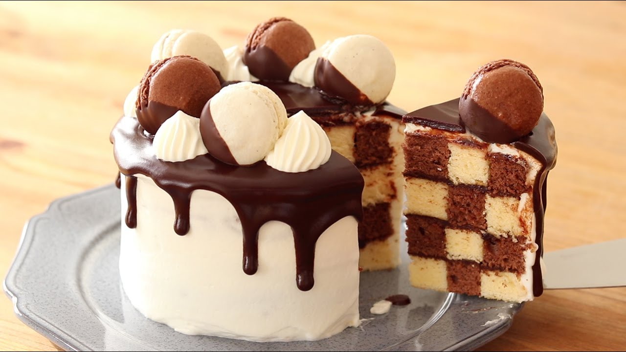 サンセバスチャン 生チョコケーキの作り方 Chocolate Chess Board Cake Hidamari Cooking Youtube