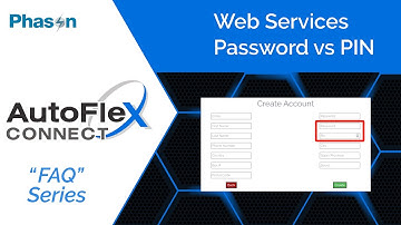 Password vs PIN on Phason Controls Web Services | Quick AutoFlex Connect FAQ