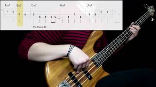 Van Morrison - Moondance (Bass Cover) (Play Along Tabs In Video)