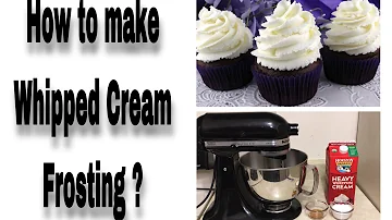 How to make Whipped Cream Frosting with Heavy Cream?