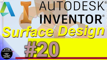 AutoDesk INVENTOR Surface Design 20 ( 3D Sketch )