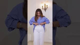 Shirt tucking hack #fashionhacks #oversizedshirt #shirts #style #stylingtips #shirtstyle #refashion screenshot 1