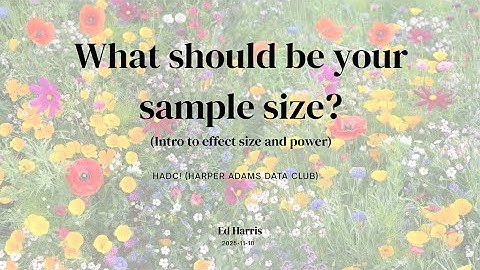 HADC! 2025-11-18 (Meeting 194) - What should be the sample size for your experiment? (Ed H)