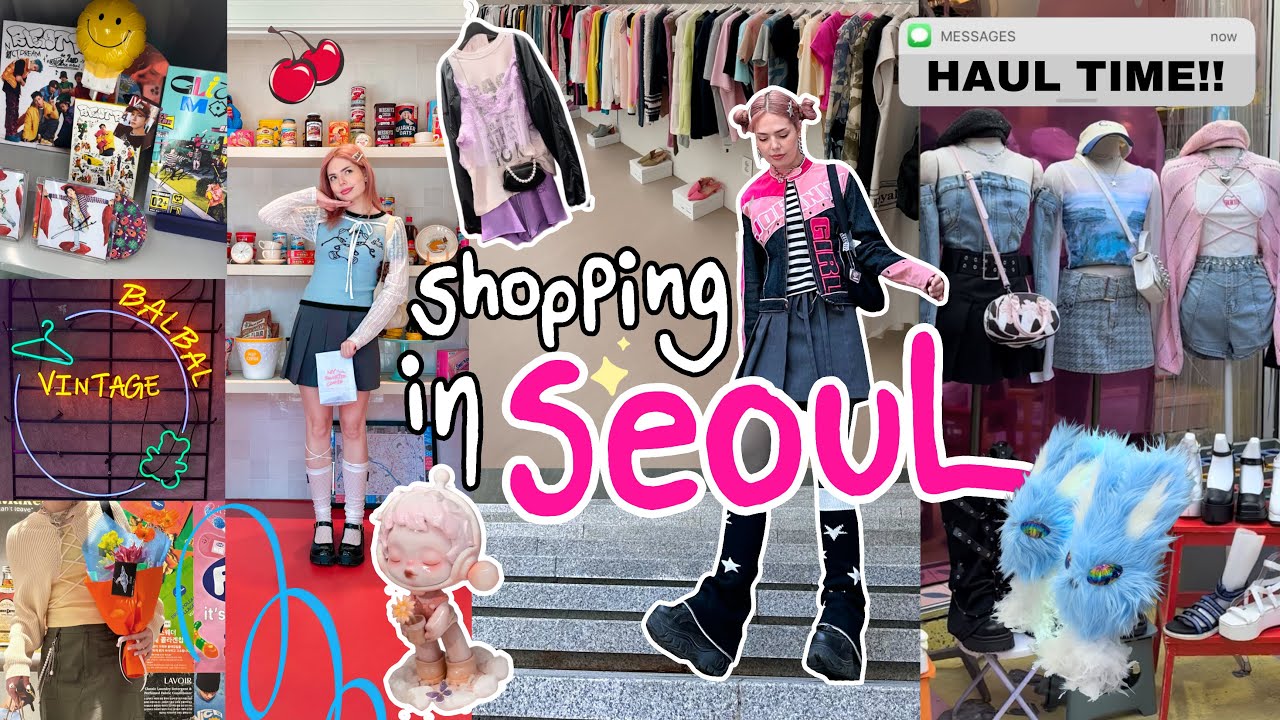 SHOPPING IN SEOUL ♡ everything i bought in korea (HAUL!) - YouTube
