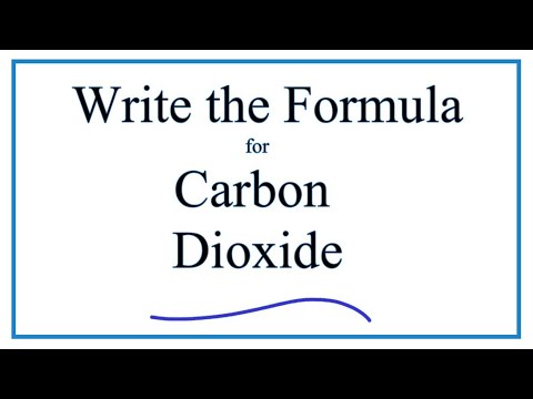 וִידֵאוֹ: איך כותבים את הנוסחה של co2?