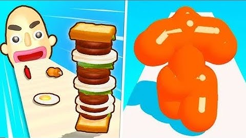 ▶️ Tall Man Run 🆚 Sandwich Runner ALL LEVELS KDNEC Gameplay iOS,Android Pro Walkthrough Mobile Game