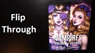 Flip Through | Vampires volume 1 and Volume 2 coloring book