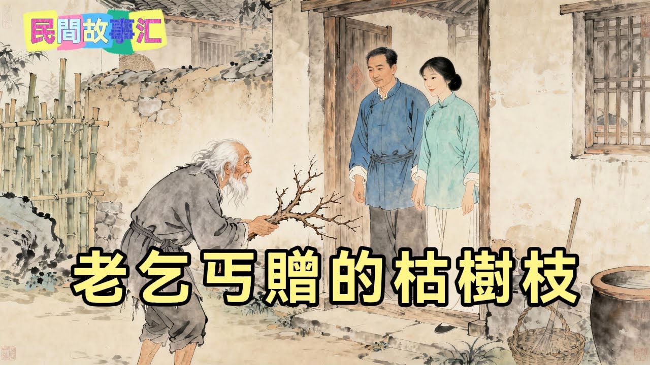 他們施捨了兩個燒餅換來老乞丐的一截枯樹，誰知這枯樹竟種出滿盆金豆子，惡霸眼紅來搶，結局大快人心！「民間故事匯」#民間故事