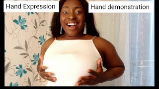 Hand Demonstration Magehand Expressionbreastfeeding During Stressbreast Milk Booster