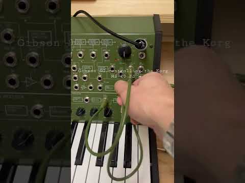 Korg Ms-20 Controlled By Guitar