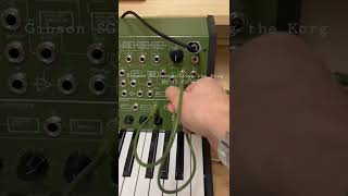 Korg MS-20 controlled by guitar