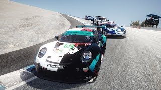Porsche 911 RSR-19 at Laguna Seca + Download (Race + Replay / No Commentary). Assetto Corsa. screenshot 1