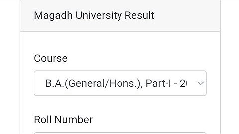 Magadh University BA Part 1 Result 2020-23 Out/MU BA Part1 Result जारी Live देखे Download Link