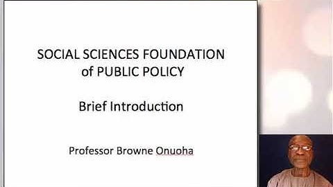 Social sciences foundation of public policy a brief introduction