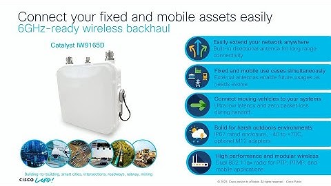 Robots Riding the Waves: IW9165 Series Wireless Client and Access Point