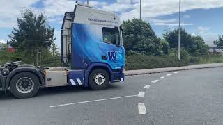 6X1074 PJ73 TEV leaving stena line after dropping a trailer off 30/05/24