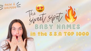 THE S.S.A BABY NAMES 2024: UNIQUE SWEET SPOT BABY NAMES FROM THE S.S.A TOP 1000’s for Boys & Girls!