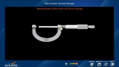 Micrometer Screw Gauge - Introduction to Physics |Physics |Class 11
