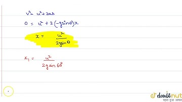 When an object is shot from the bottom of a long smooth inclined plane kept at an angle `60^()` ...