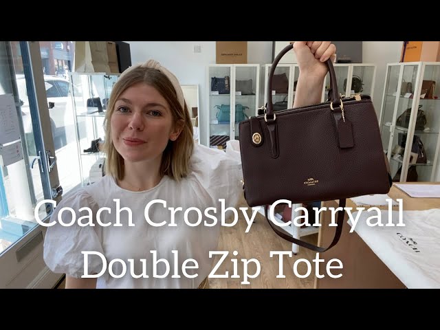 Coach Crosby Carryall Double Zip Tote Bag Review 